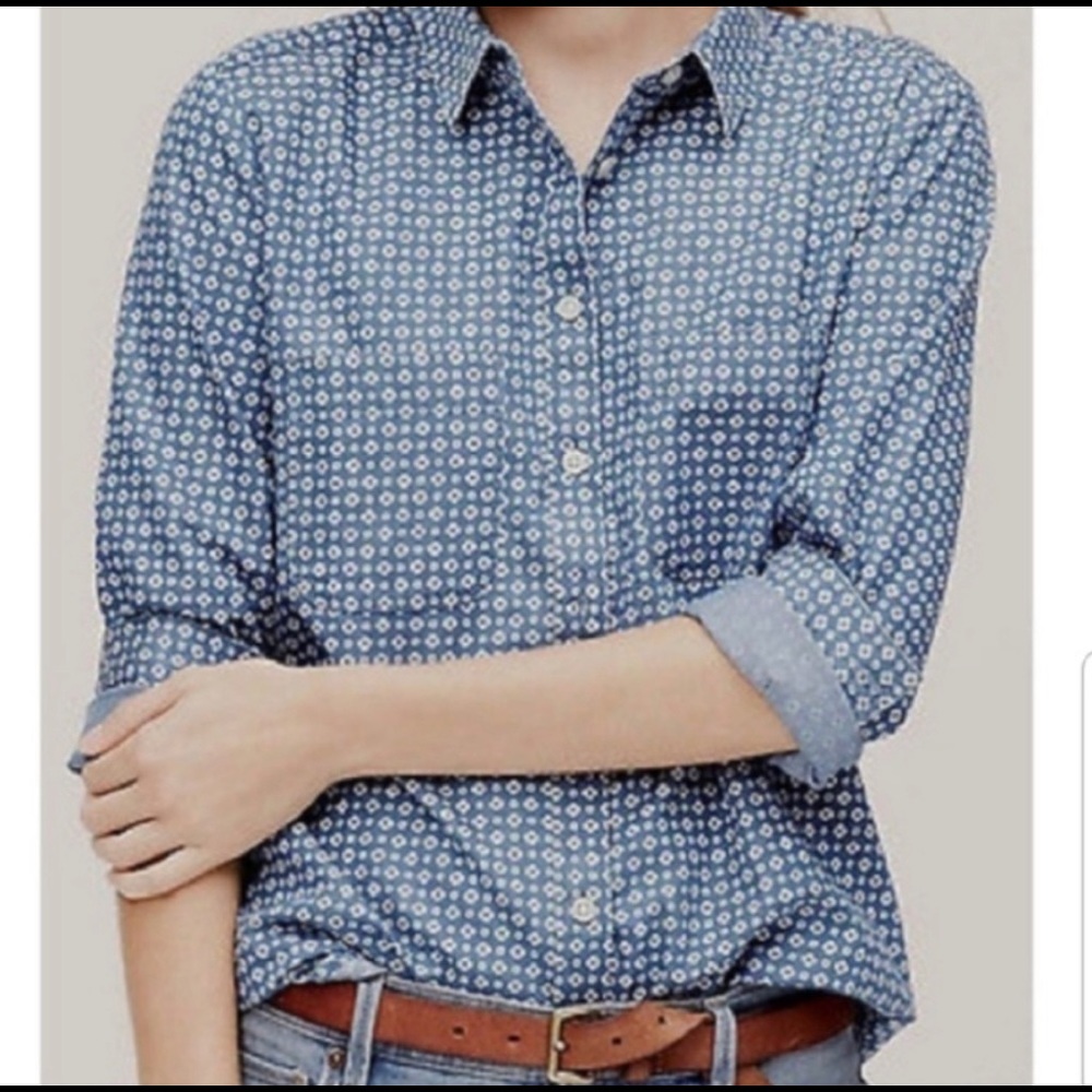 Final Price - LOFT - Button Down Chambray Shirt